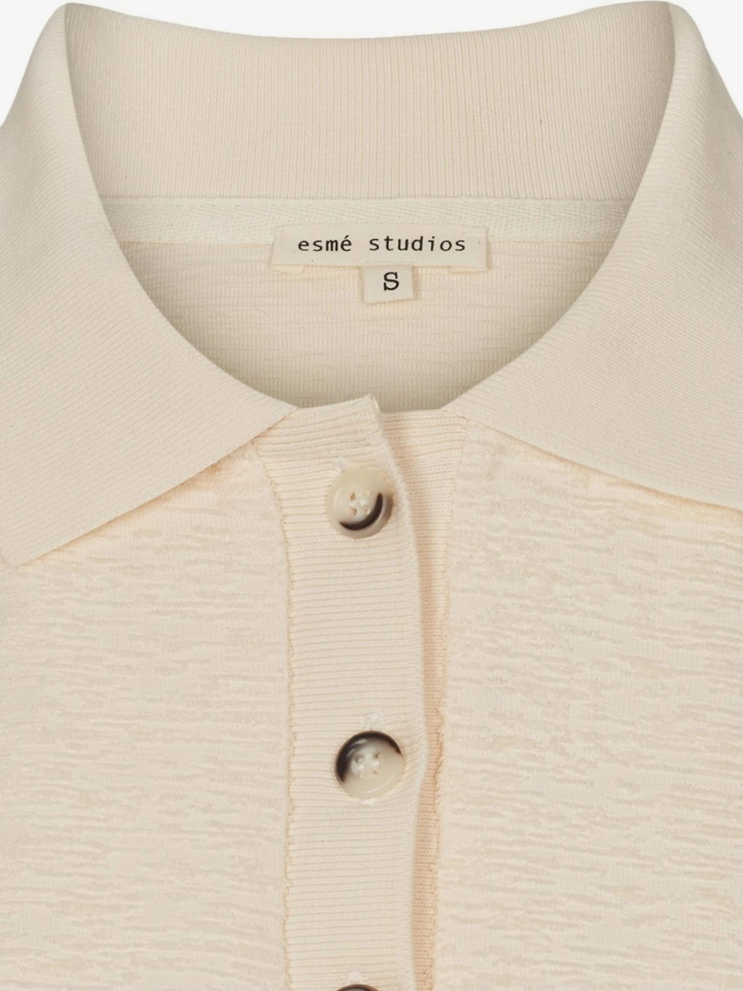 Esmé Studios Polos T-shirt ESMindy Polo Femme Beige 8 Esmé Studios Polos T-shirt ESMindy Polo Femme Beige – Image 6