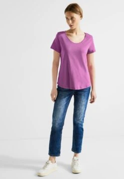 STREET ONE T-shirts T-shirt Femme Orchidée -Pas Cher Univers T-shirt Magasin 84e3d718c987494b34b5f5306b65e29c