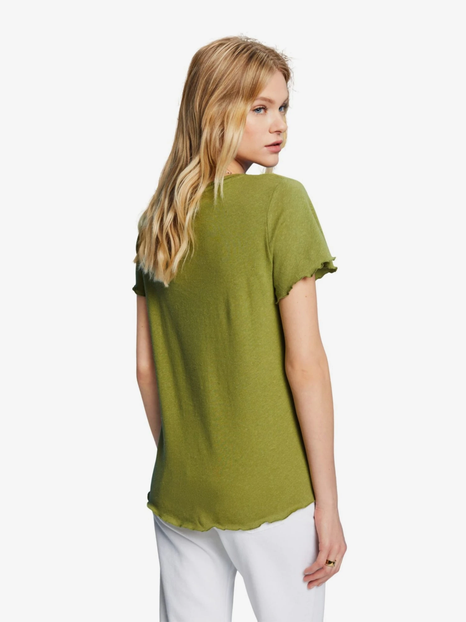 ESPRIT T-shirts T-shirt Femme Vert 5 ESPRIT T-shirts T-shirt Femme Vert – Image 3