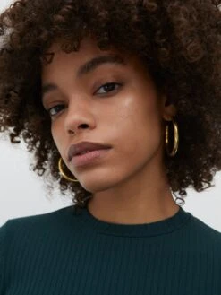 EDITED T-shirts à Manches Longues T-shirt Ginger Femme Vert -Pas Cher Univers T-shirt Magasin 9827c8cd04bb474913a807551aac453e