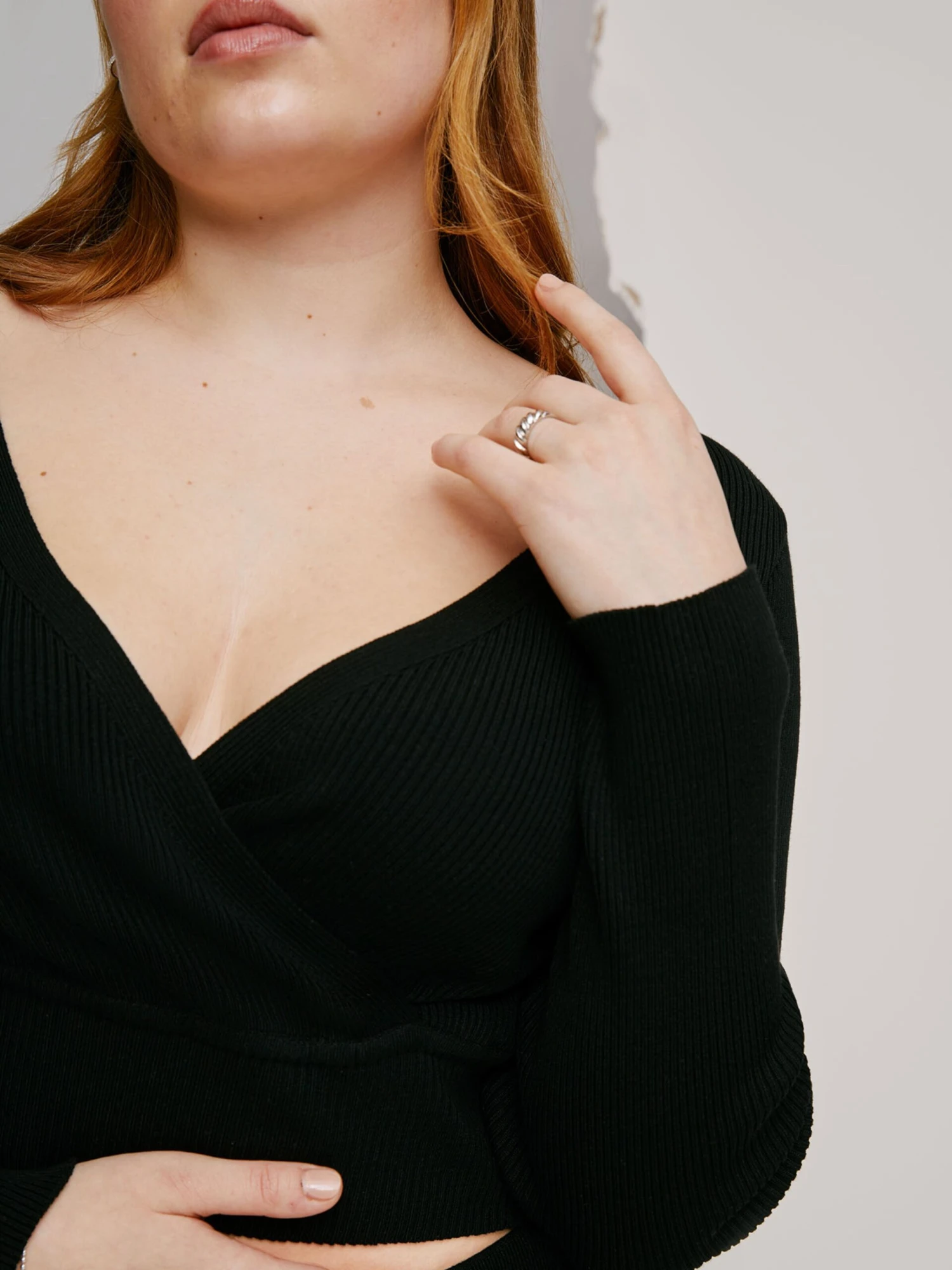 T-shirts à Manches Longues T-shirt Rosalie Femme Noir 8 T-shirts à Manches Longues T-shirt Rosalie Femme Noir – Image 6