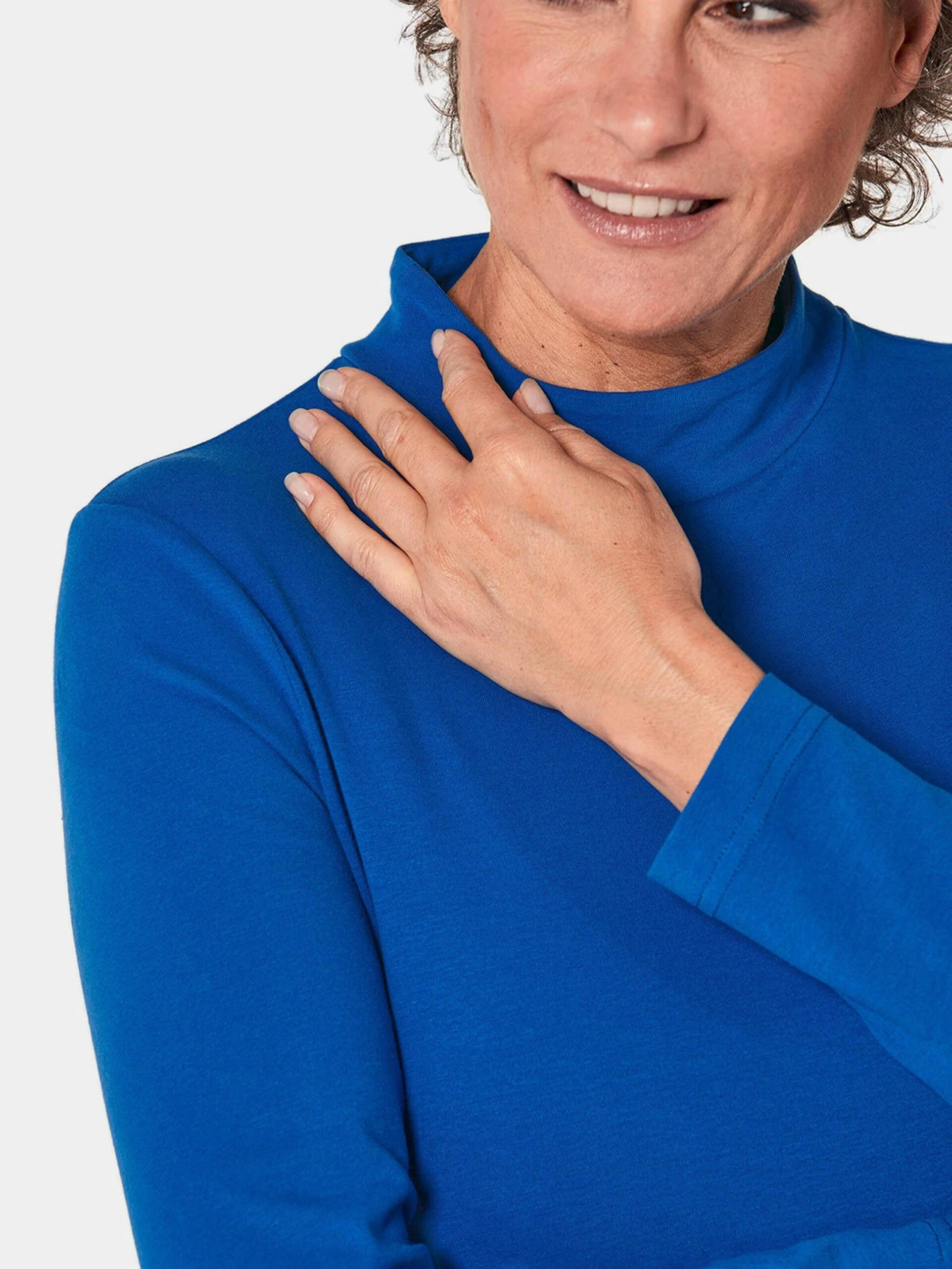 GOLDNER T-shirts à Manches Longues T-shirt Femme Bleu Roi 7 GOLDNER T-shirts à Manches Longues T-shirt Femme Bleu Roi – Image 5