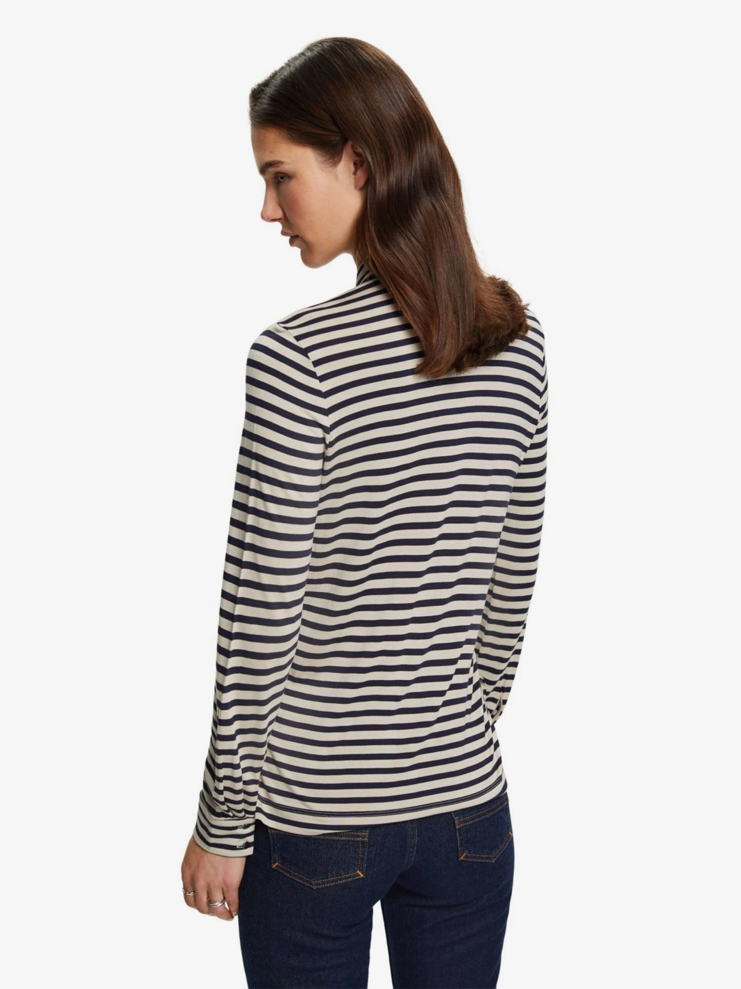 ESPRIT Polos T-shirt Femme Noir / Blanc 5 ESPRIT Polos T-shirt Femme Noir / Blanc – Image 3