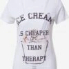 T-shirts T-shirt Ice Therapy Femme Blanc -Pas Cher Univers T-shirt Magasin a389482a245a478fa1063c2a32a64466