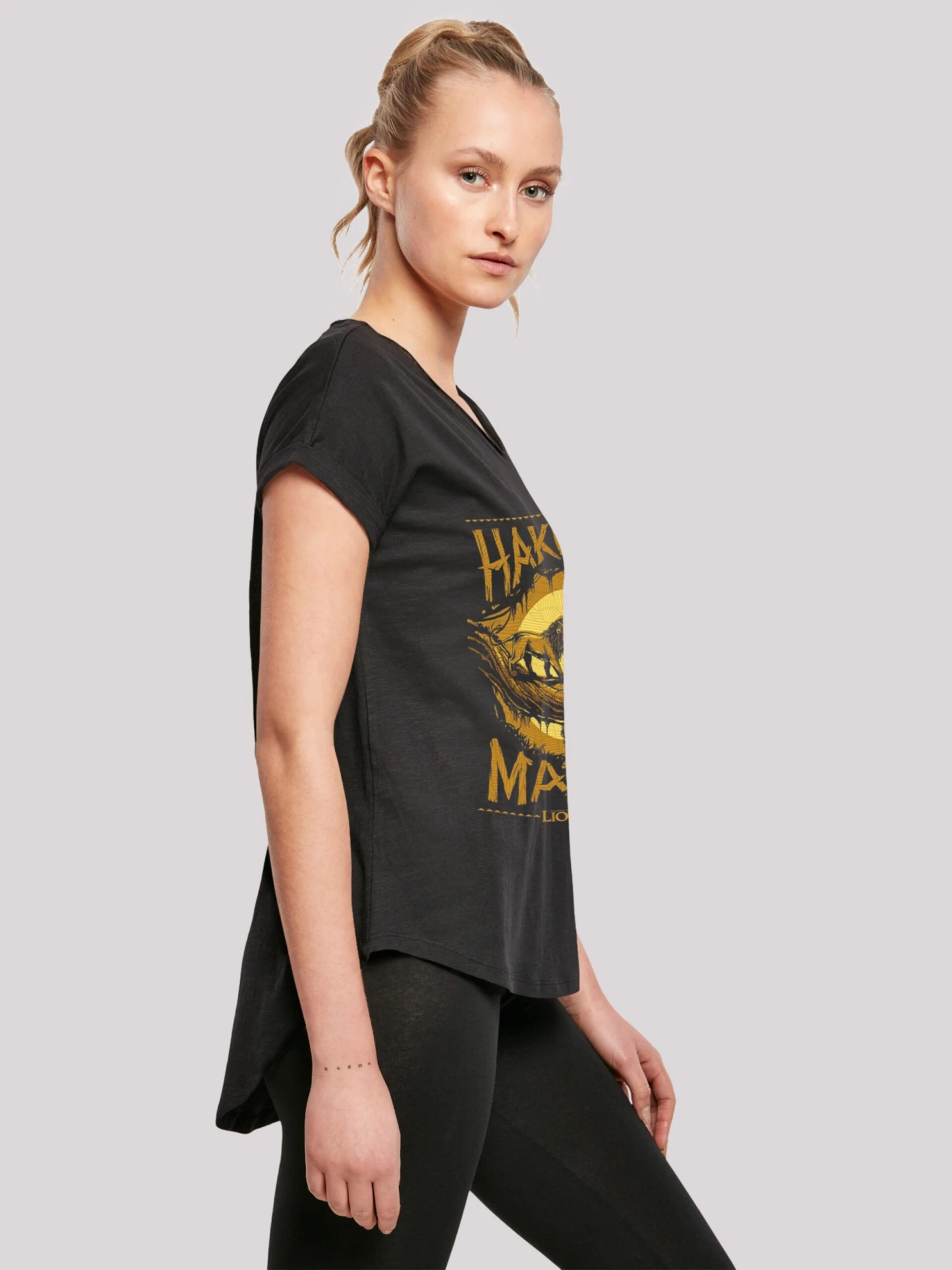 F4NT4STIC T-shirts T-shirt Disney Der König Der Löwen Femme Noir 9 F4NT4STIC T-shirts T-shirt Disney Der König Der Löwen Femme Noir – Image 7