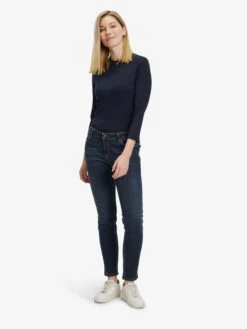 Betty Barclay T-shirts à Manches 3/4 T-shirt Femme Bleu Foncé -Pas Cher Univers T-shirt Magasin aadeb0362d756b275cba1655100a12bb