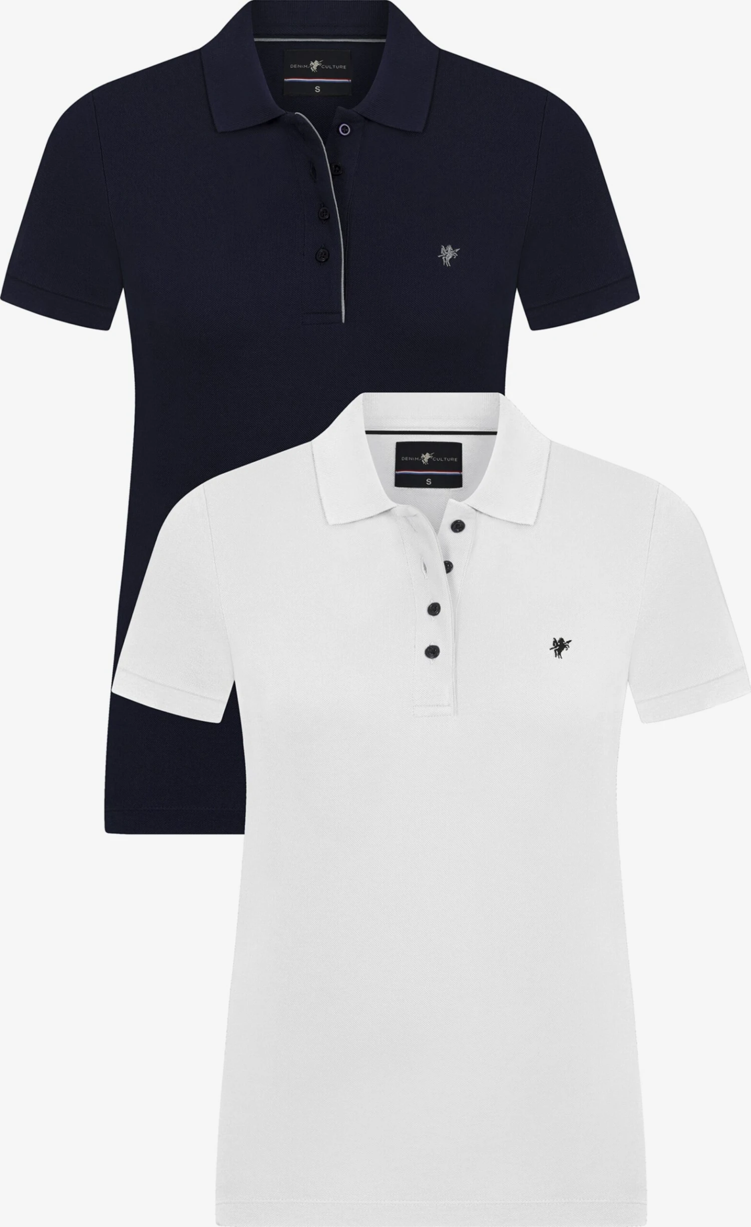 Polos T-shirt MATHILDE Femme Bleu Marine / Blanc 3 Polos T-shirt MATHILDE Femme Bleu Marine / Blanc