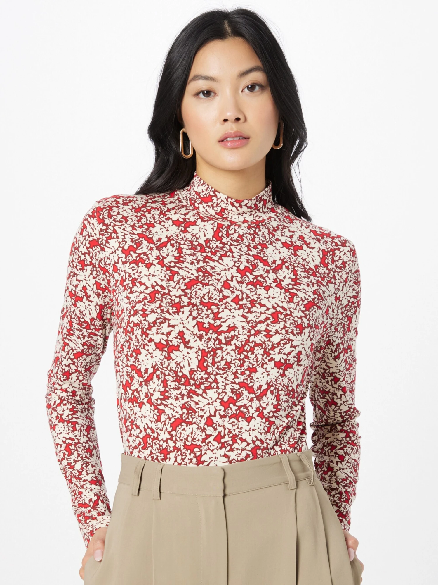 S.Oliver T-shirts à Manches Longues T-shirt Femme Bordeaux / Rouge Sang 4 S.Oliver T-shirts à Manches Longues T-shirt Femme Bordeaux / Rouge Sang – Image 2