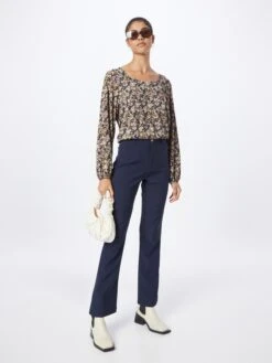 TOM TAILOR Denim T-shirts à Manches Longues T-shirt Femme Bleu Marine -Pas Cher Univers T-shirt Magasin b4c25a80ae380c83c236301552a59452