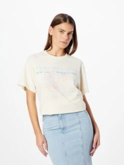 WAREHOUSE T-shirts Oversize T-shirt Oversize Rock Forever Femme écru -Pas Cher Univers T-shirt Magasin b58c25ff33ac177e5f691af6a08ae573