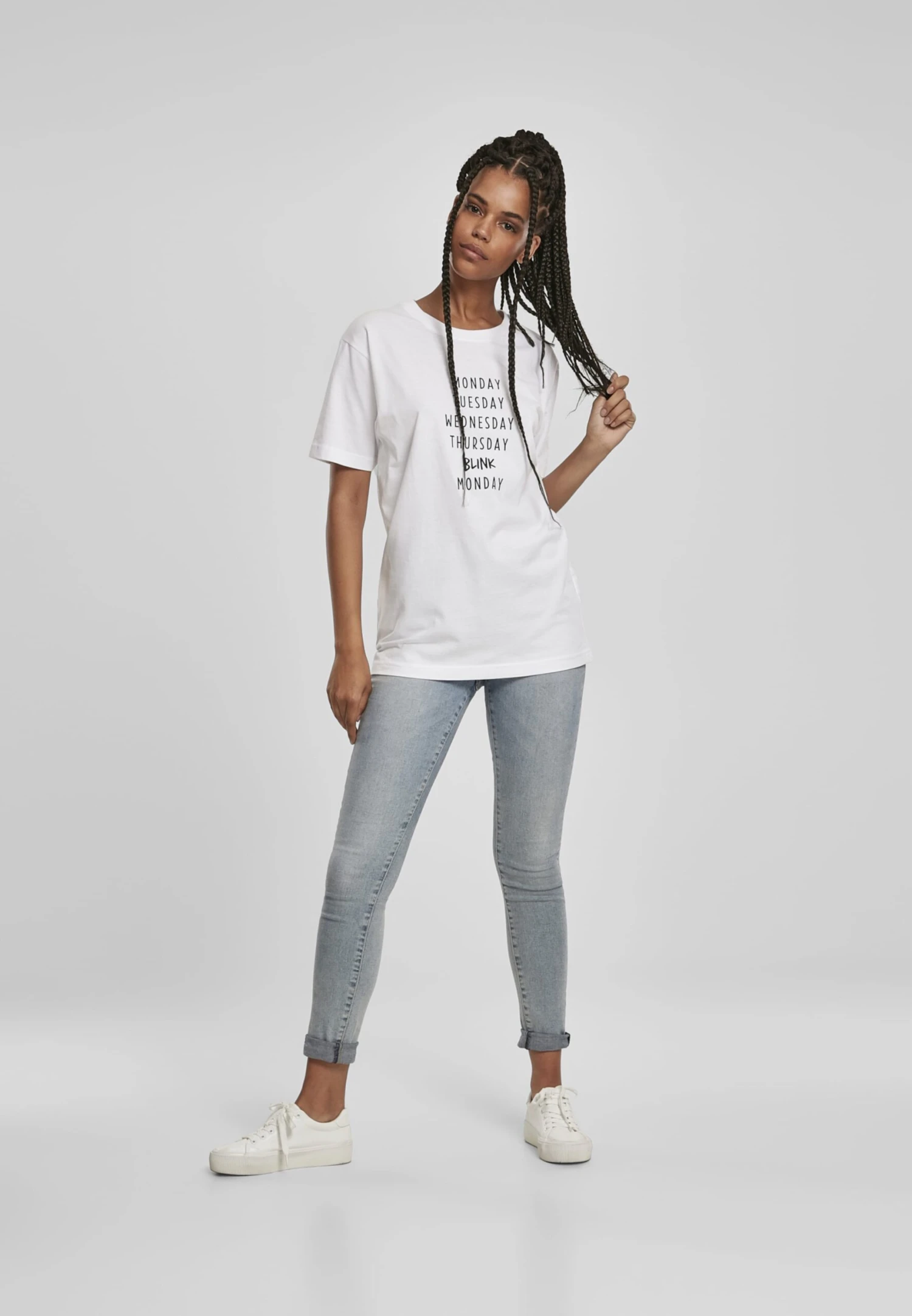 T-shirts Oversize T-shirt Oversize Blink Tee Femme Blanc 7 T-shirts Oversize T-shirt Oversize Blink Tee Femme Blanc – Image 5