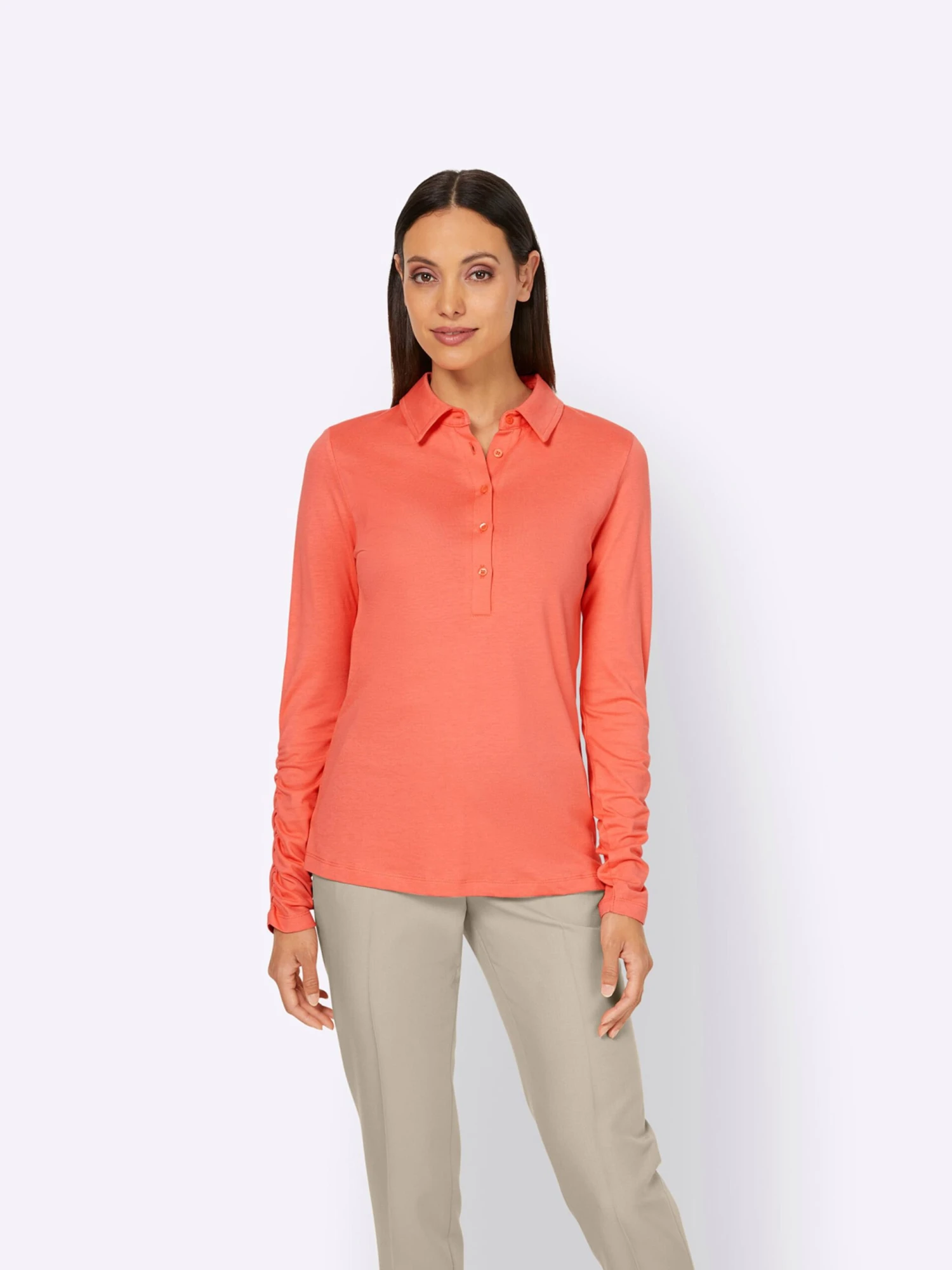 Heine Polos T-shirt Femme Corail 4 Heine Polos T-shirt Femme Corail – Image 2