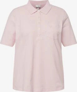 Ulla Popken Polos T-shirt Femme Poudre