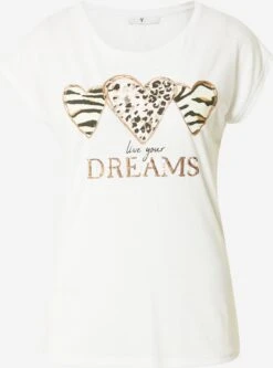 Hailys T-shirts T-shirt Linka Femme Blanc