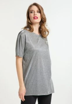 Faina T-shirts Oversize T-shirt Oversize Femme Argent -Pas Cher Univers T-shirt Magasin bb99d7b3ce15e8ba5c256485a1c9fd76