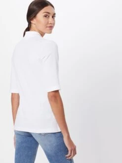 Lacoste Polos T-shirt CHEMISE COL BORD-COTES MA Femme Blanc -Pas Cher Univers T-shirt Magasin bc7e34025c96d4ca9251db4049f7a8ac