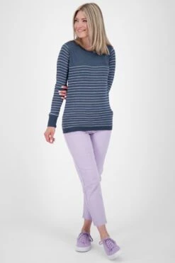 T-shirts à Manches Longues T-shirt LeonieAK Z Femme Marine / Bleu Clair -Pas Cher Univers T-shirt Magasin bd6e4f3a95ba3e096452814c519ce128