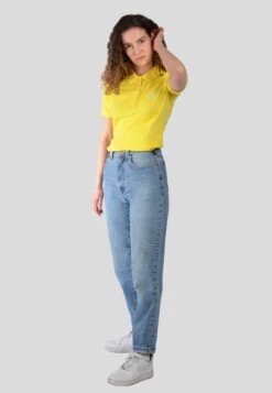 U.S. Polo Assn. Polos T-shirt Femme Jaune -Pas Cher Univers T-shirt Magasin c267f805757b1034c6fb3152939575cb