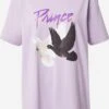 T-shirts Oversize T-shirt Oversize Femme Violet / Violet Clair -Pas Cher Univers T-shirt Magasin c5c704cb581f5ac0d33e23b82f7b282e