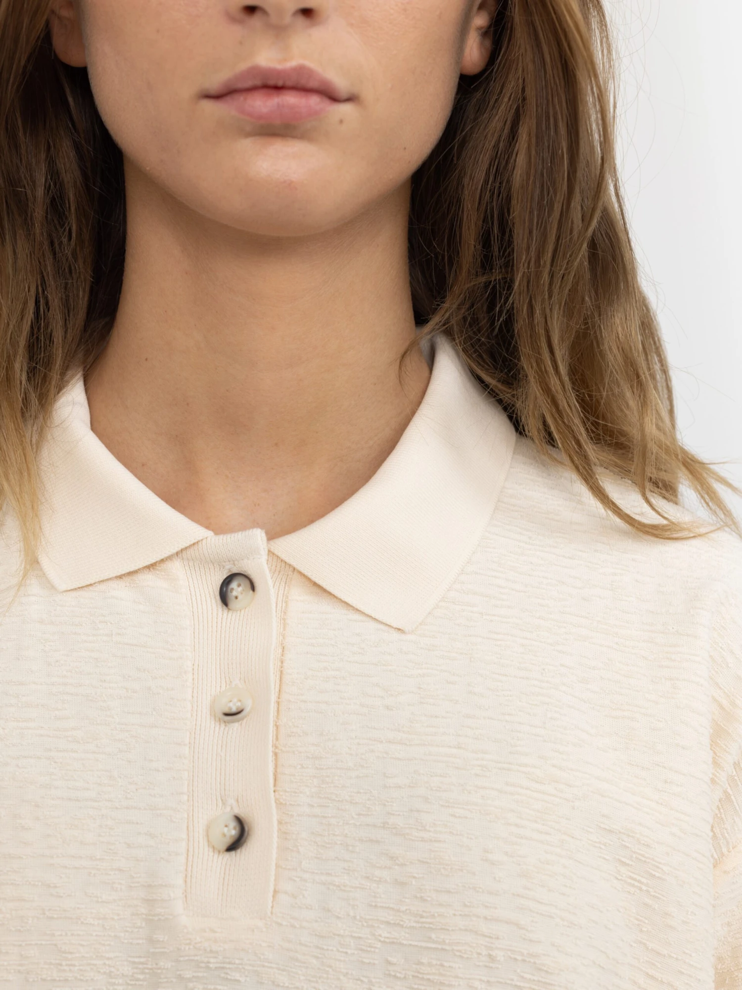 Esmé Studios Polos T-shirt ESMindy Polo Femme Beige 7 Esmé Studios Polos T-shirt ESMindy Polo Femme Beige – Image 5