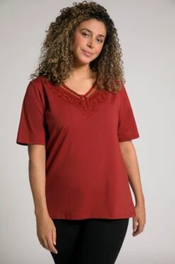 Ulla Popken T-shirts T-shirt Femme Rouge -Pas Cher Univers T-shirt Magasin cee7f227c860d0d6edcf2603f6330eb5