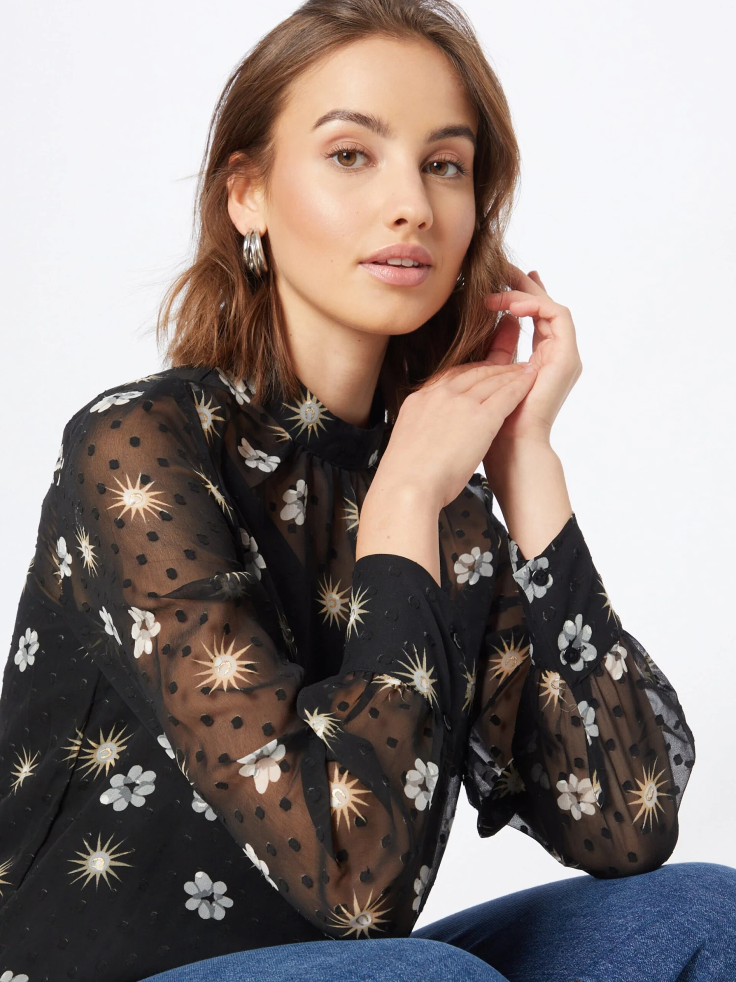 Vila T-shirts à Manches Longues T-shirt VISUN EDEE Femme Noir 4 Vila T-shirts à Manches Longues T-shirt VISUN EDEE Femme Noir – Image 2