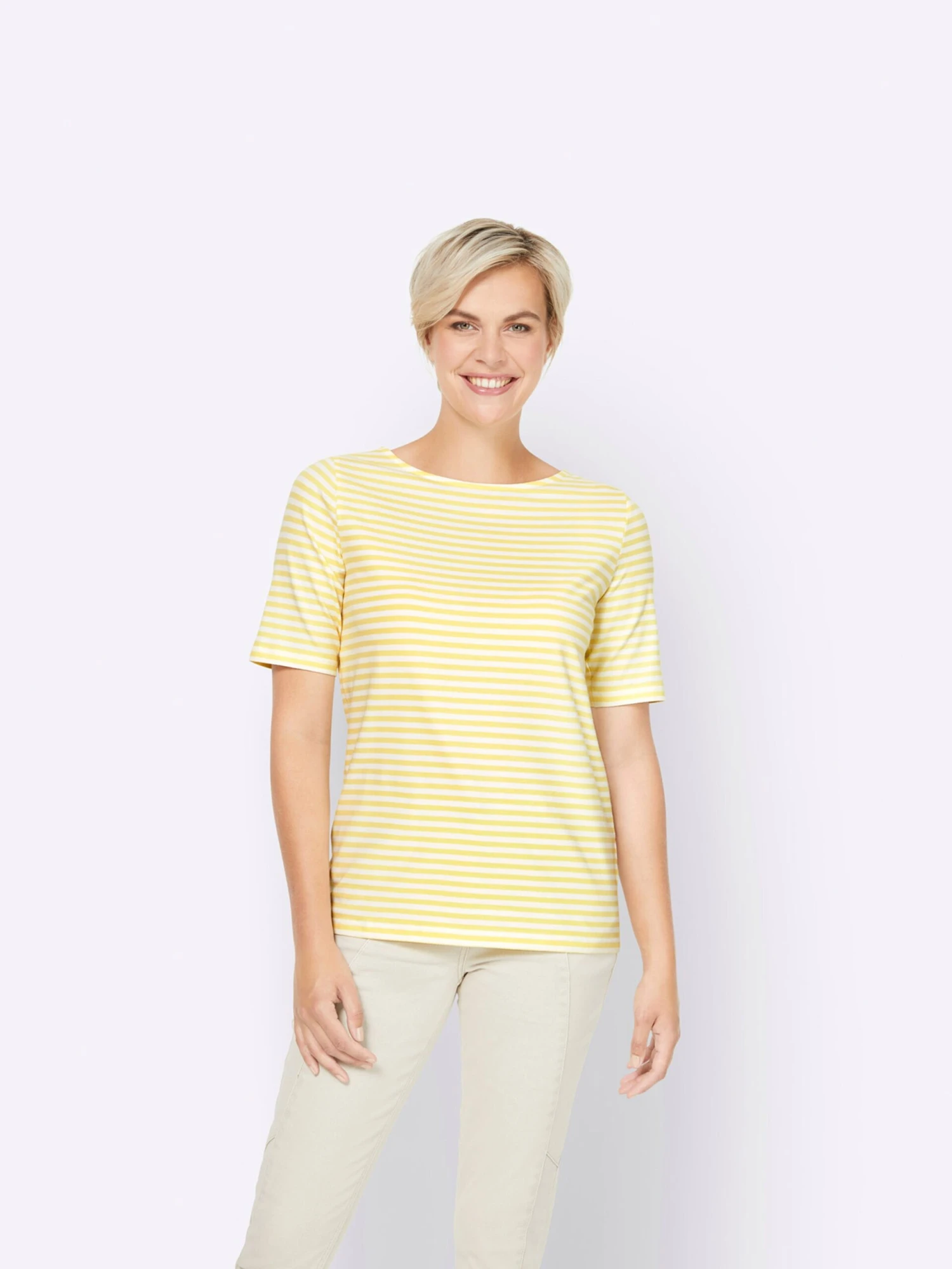 Heine T-shirts T-shirt Femme Jaune 4 Heine T-shirts T-shirt Femme Jaune – Image 2