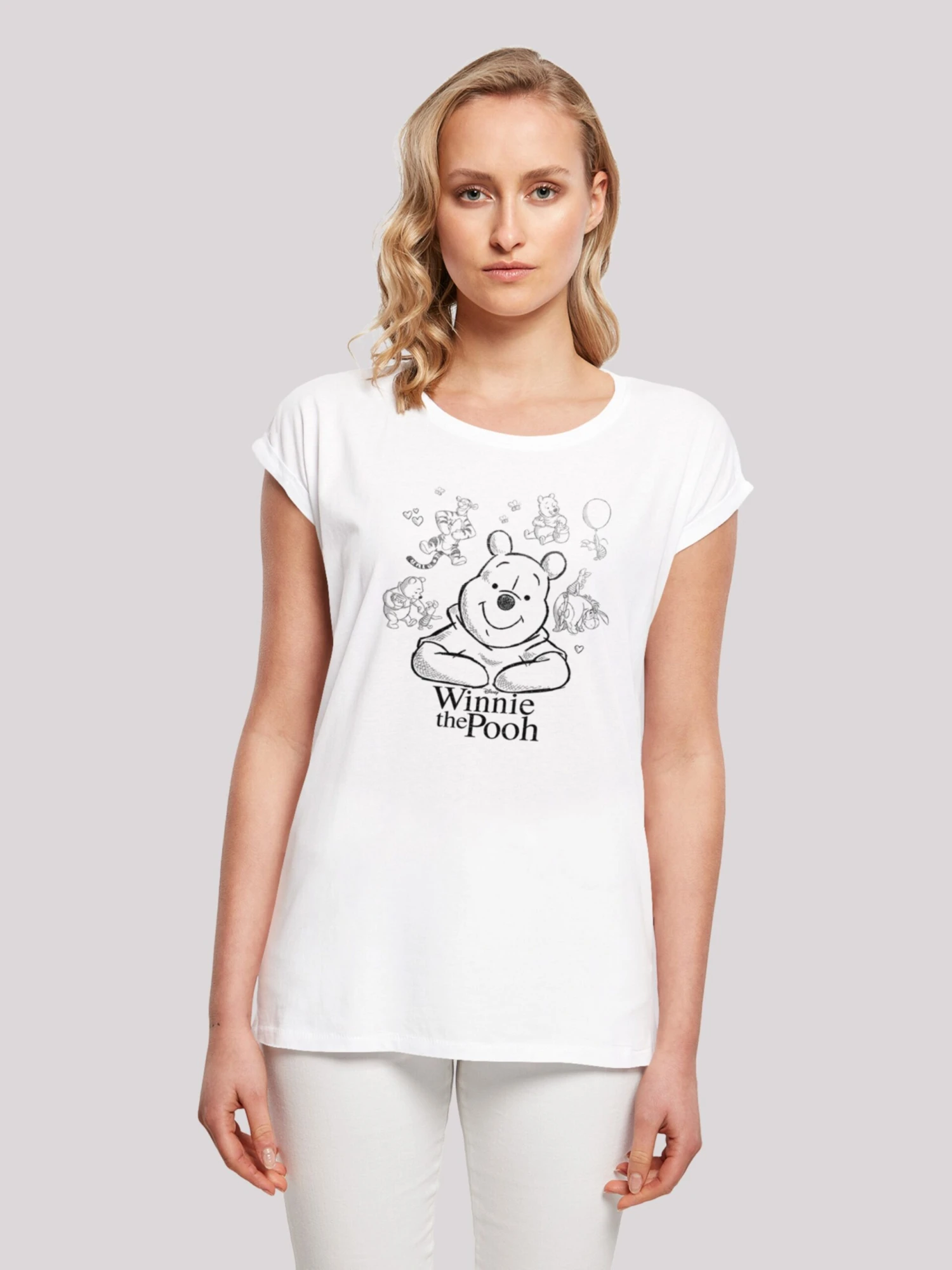 F4NT4STIC T-shirts T-shirt Disney Femme Blanc 5 F4NT4STIC T-shirts T-shirt Disney Femme Blanc – Image 3