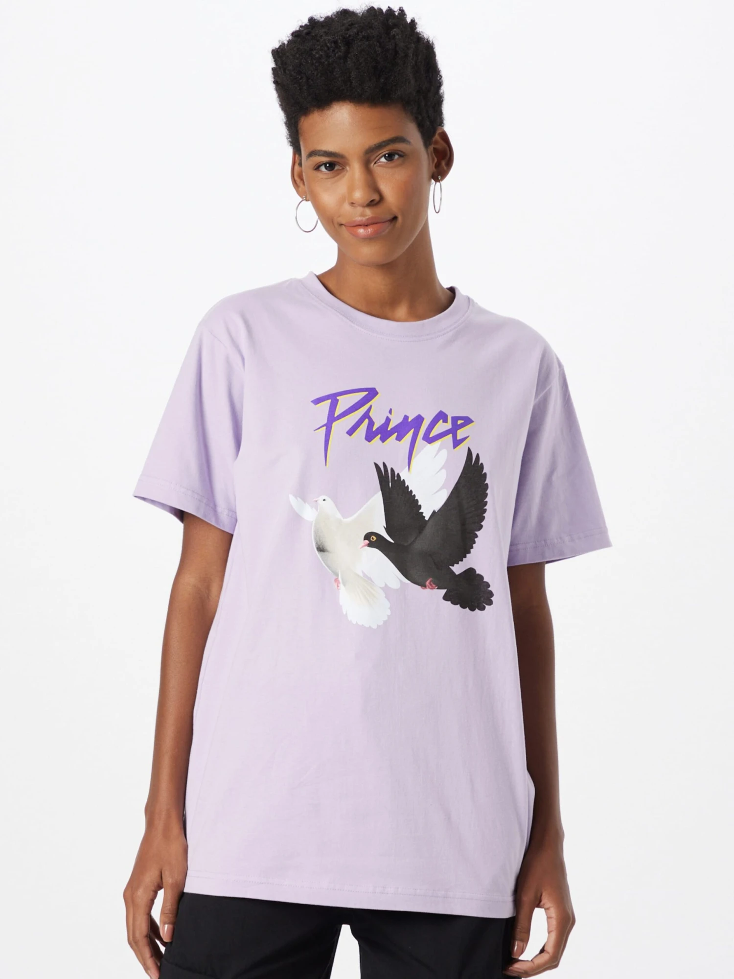 T-shirts Oversize T-shirt Oversize Femme Violet / Violet Clair 5 T-shirts Oversize T-shirt Oversize Femme Violet / Violet Clair – Image 3