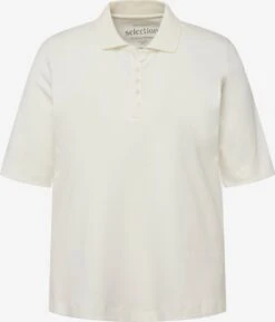 Ulla Popken Polos T-shirt Femme Blanc Cassé