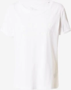 Guess T-shirts T-shirt AGATA Femme Blanc / Blanc Cassé