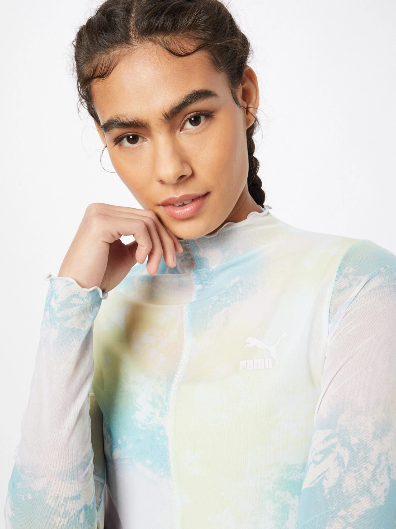 Puma T-shirts à Manches Longues T-shirt Crystal Femme Bleu 4 Puma T-shirts à Manches Longues T-shirt Crystal Femme Bleu – Image 2