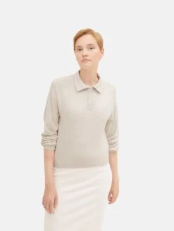 TOM TAILOR Denim Polos T-shirt Femme Greige -Pas Cher Univers T-shirt Magasin e0c40efe162644bb1b9285d60f7bea30