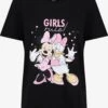 T-shirts T-shirt Disney Girls Rule Slub Femme Noir -Pas Cher Univers T-shirt Magasin e20c0bd561fe066fc37ba1f97f9fd59b