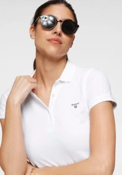 Gant Polos T-shirt Femme Blanc Naturel -Pas Cher Univers T-shirt Magasin e297563602c20ef1c8782b8f77b62724