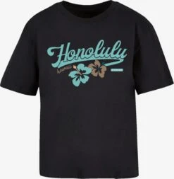 F4NT4STIC T-shirts T-shirt Honolulu Femme Noir