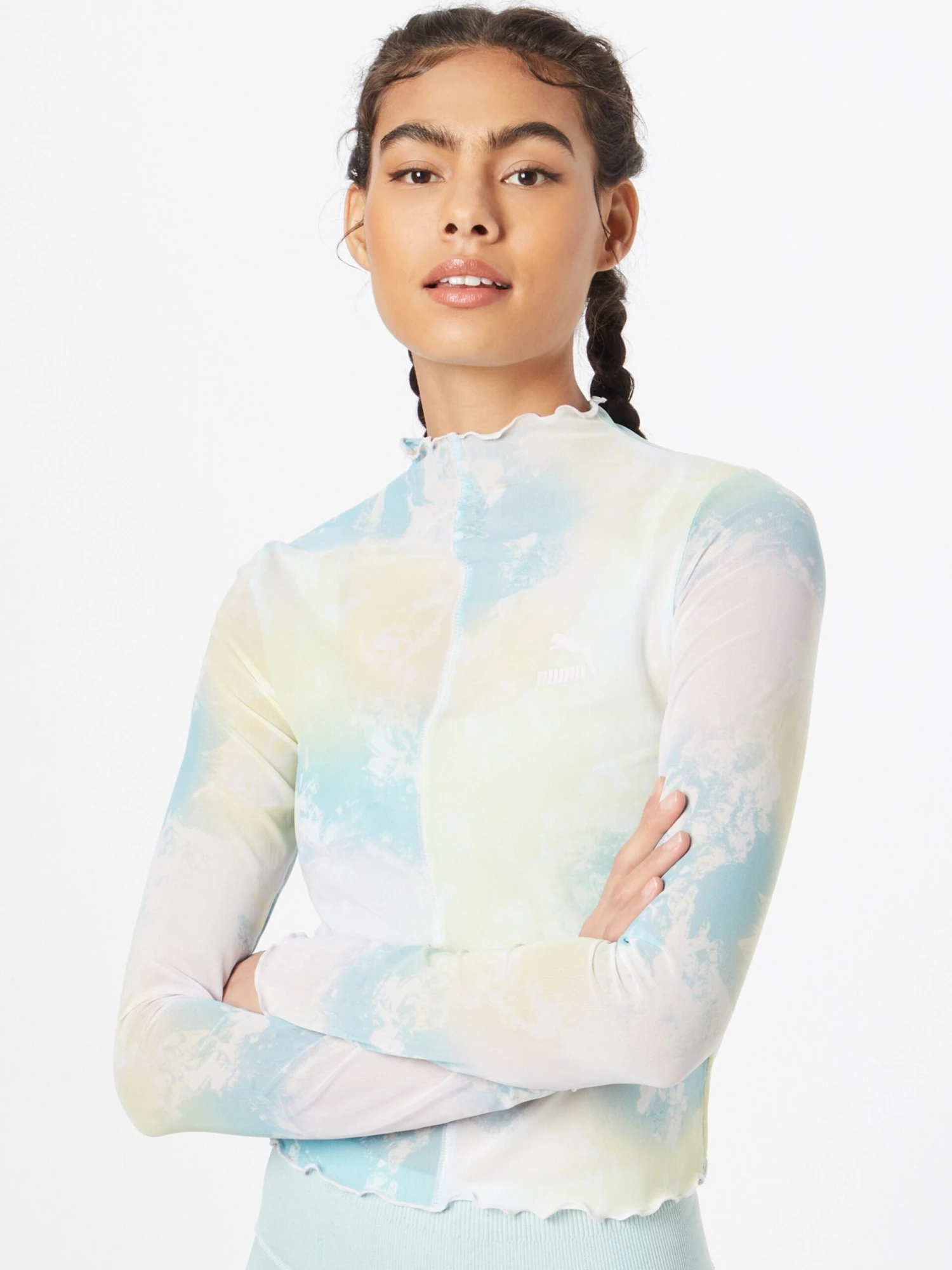 Puma T-shirts à Manches Longues T-shirt Crystal Femme Bleu 5 Puma T-shirts à Manches Longues T-shirt Crystal Femme Bleu – Image 3
