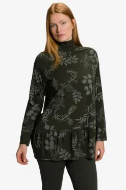 Ulla Popken T-shirts à Manches Longues T-shirt Femme Olive / Vert Foncé -Pas Cher Univers T-shirt Magasin e7a032b239be5a01d3a425c5f2379d64