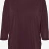 Vero Moda T-shirts à Manches 3/4 T-shirt Filli Femme Bordeaux -Pas Cher Univers T-shirt Magasin e96c4c2d75c345b35559f1142a04829a