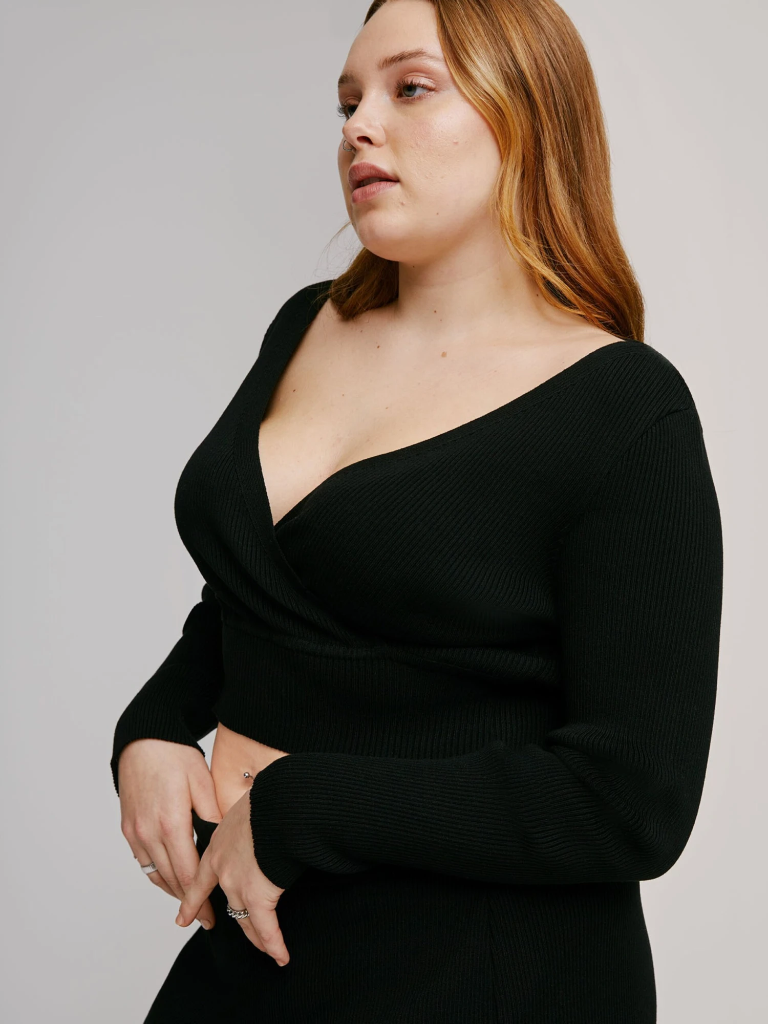 T-shirts à Manches Longues T-shirt Rosalie Femme Noir 5 T-shirts à Manches Longues T-shirt Rosalie Femme Noir – Image 3