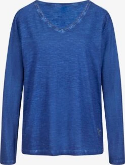 Heine T-shirts à Manches Longues T-shirt Femme Bleu