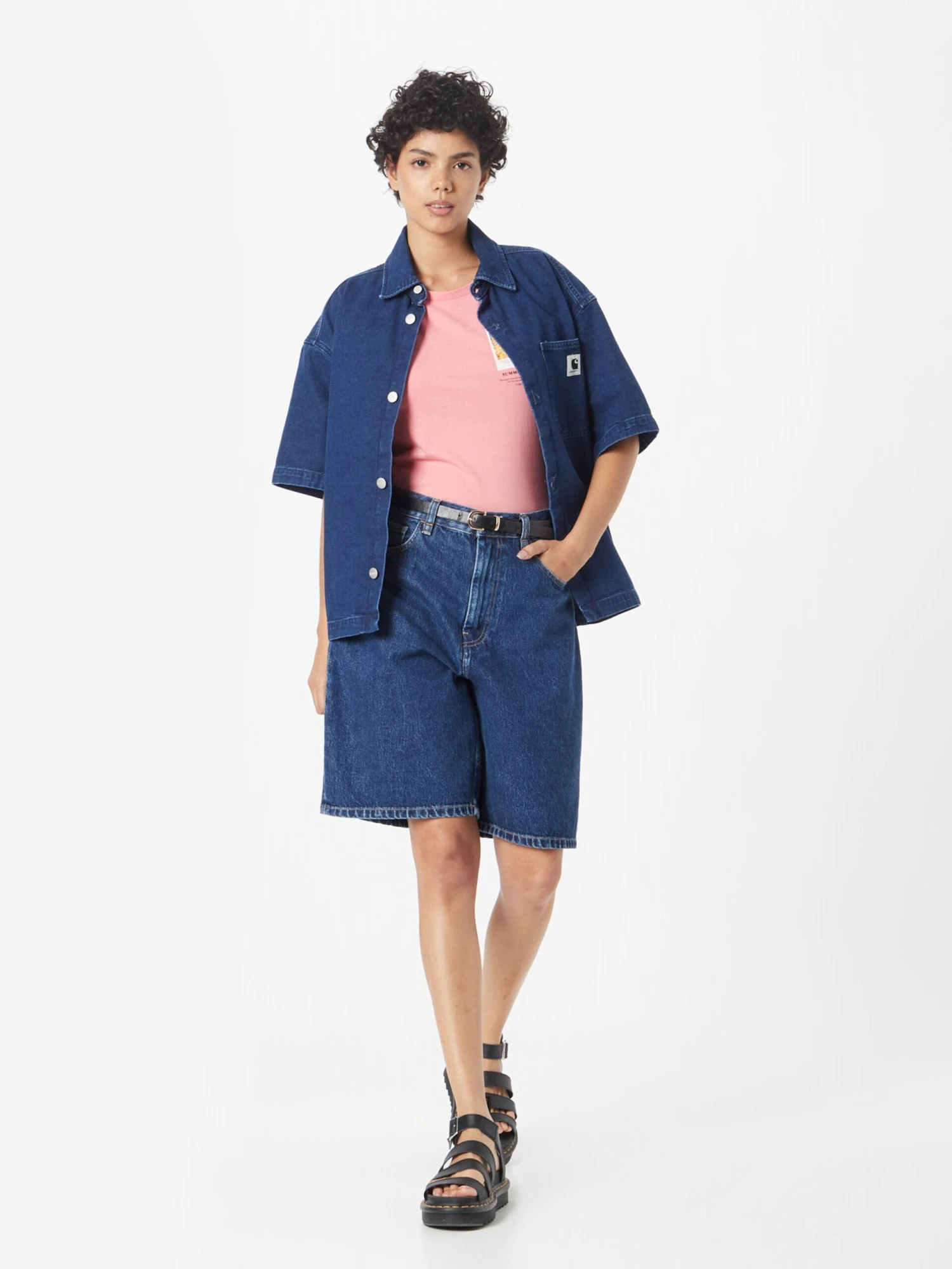 Garcia T-shirts T-shirt Femme Rose Clair 7 Garcia T-shirts T-shirt Femme Rose Clair – Image 5