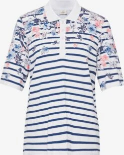 GOLDNER Polos T-shirt Femme Bleu / Blanc