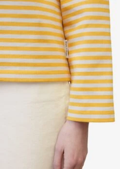 Marc O'Polo T-shirts à Manches Longues T-shirt Femme Jaune -Pas Cher Univers T-shirt Magasin eee69eb453487df076827532cbe97460