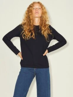 JJXX T-shirts à Manches Longues T-shirt Agnes Femme Noir -Pas Cher Univers T-shirt Magasin ef9b1a9a0abd7cbe82a7dd01310208ae
