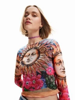 Desigual T-shirts à Manches Longues T-shirt Lorenzi Femme Rouge -Pas Cher Univers T-shirt Magasin f11061c3291e9e5d2aa2bdbce9efd0d1