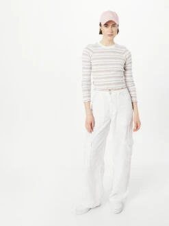 Iriedaily T-shirts à Manches Longues T-shirt Konti Femme Blanc -Pas Cher Univers T-shirt Magasin f15c3c4d3e148ede17df1d7424de358b