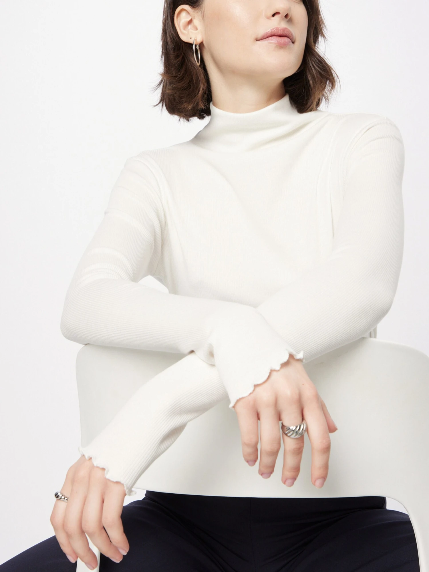 CINQUE T-shirts à Manches Longues T-shirt CIRIBA Femme Blanc 4 CINQUE T-shirts à Manches Longues T-shirt CIRIBA Femme Blanc – Image 2