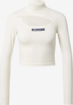 Ellesse T-shirts à Manches Longues T-shirt Femme Blanc Cassé