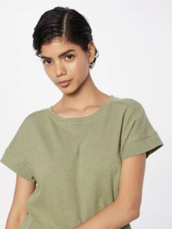 ESPRIT T-shirts T-shirt Femme Kaki -Pas Cher Univers T-shirt Magasin f9ebc3c3597fef98577086db82636971